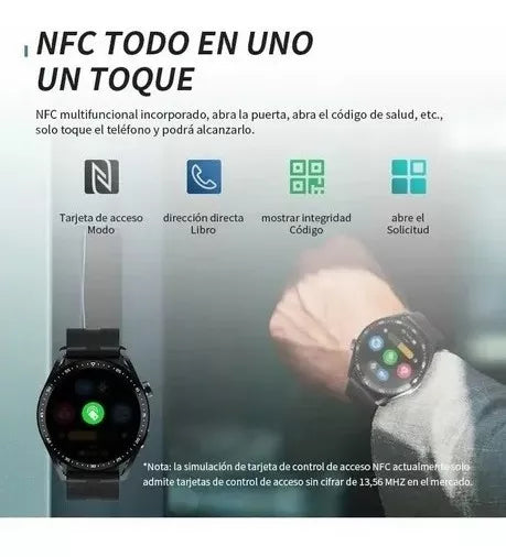 Comprar NFC Control de acceso GPS Tracker hombres Smartwatch